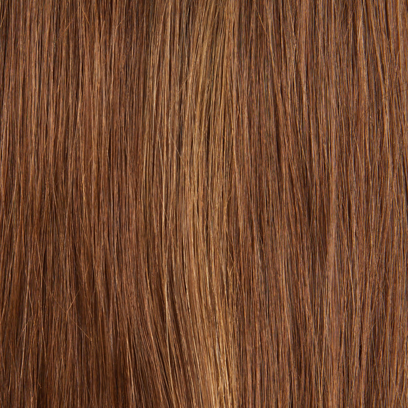 Close-up of hair in #12-8 Dirty Blond / Ash Blond Highlights.
