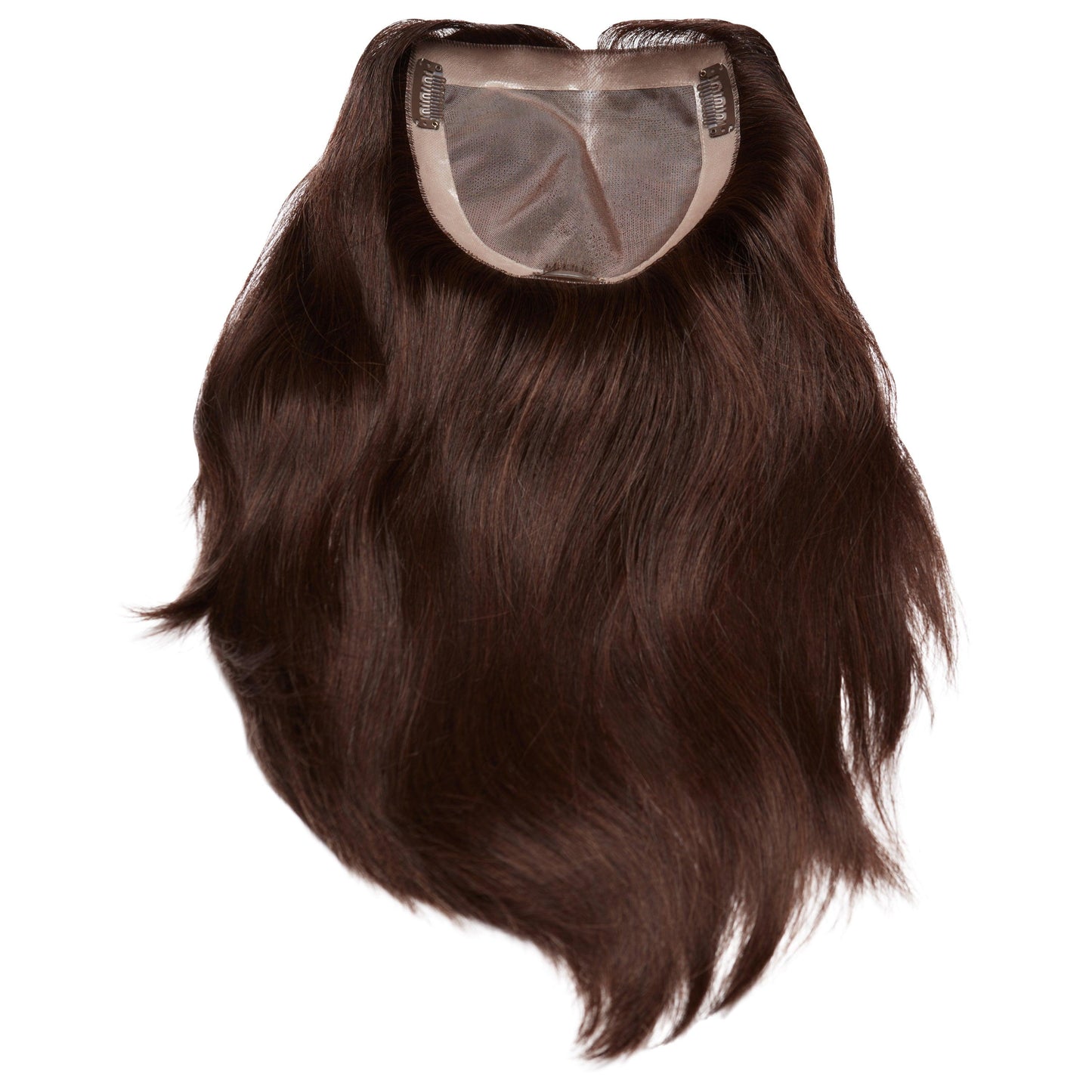 #4 MEDIUM/DARK BROWN MONO TOPPER - Fortune Wigs