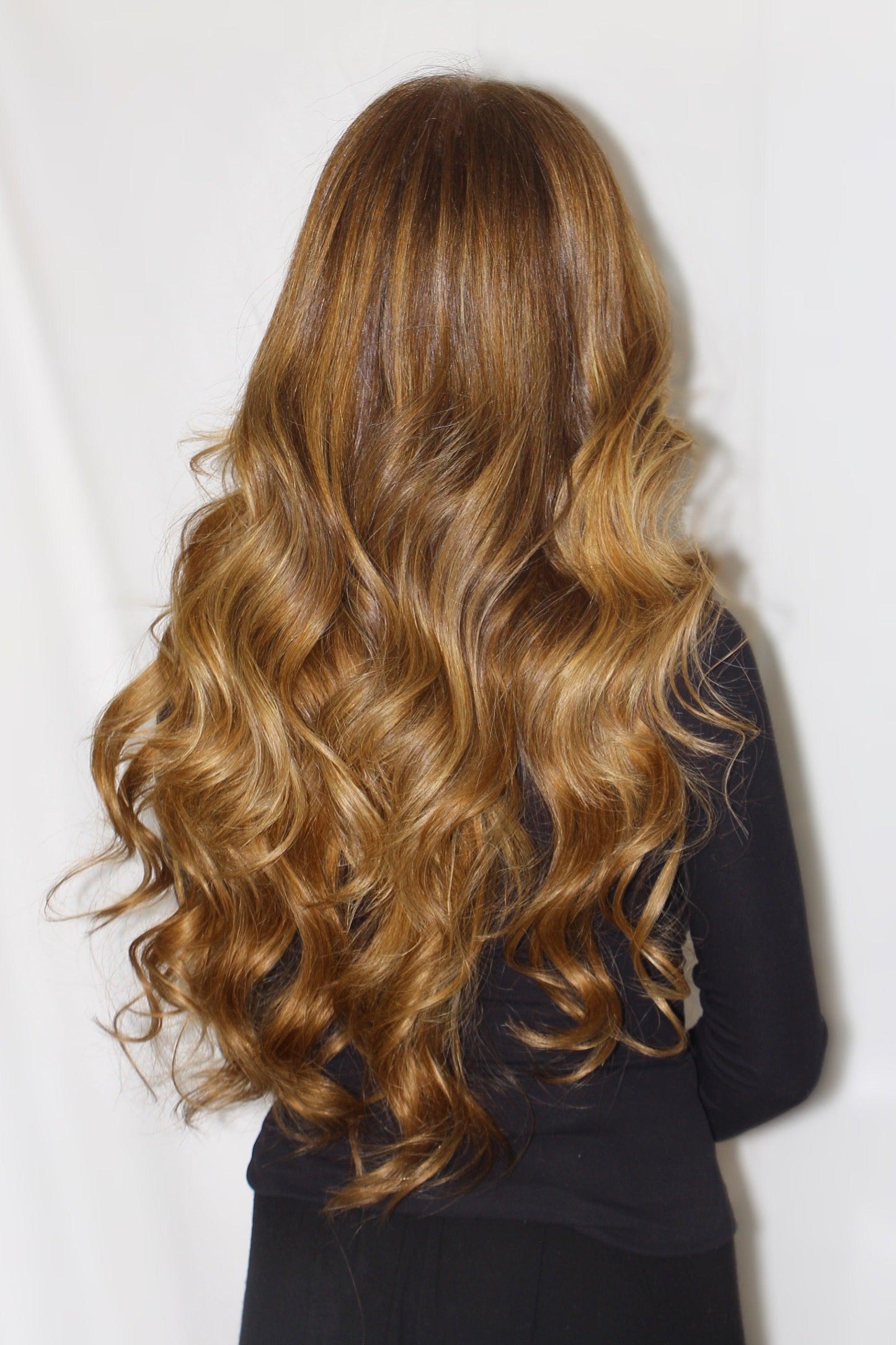 #12-8 DIRTY BLONDE+ASH BAND FALL WIGS - Fortune Wigs