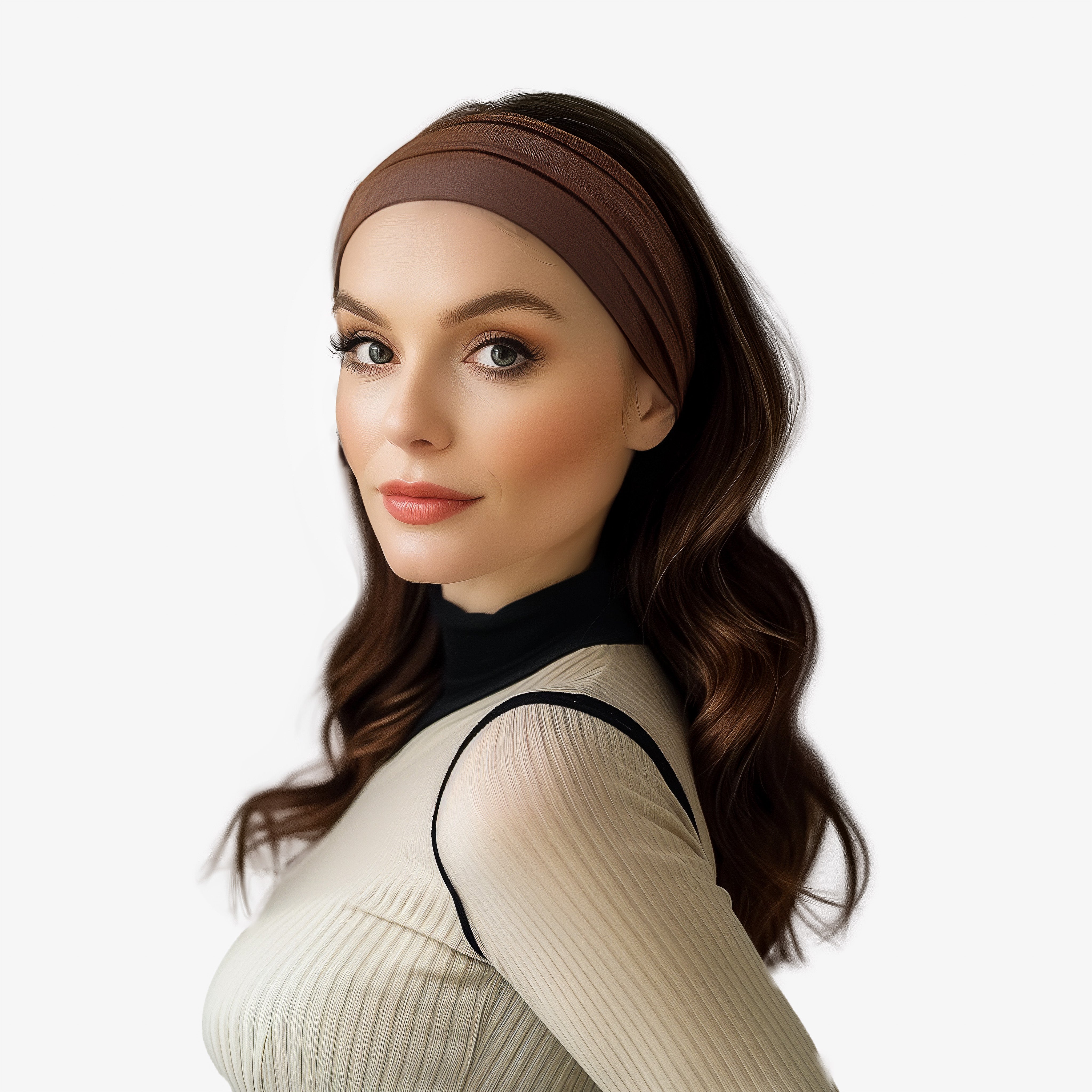 Band Fall Wig - #12-4-6 - Medium Brown W/ Blond Highlights