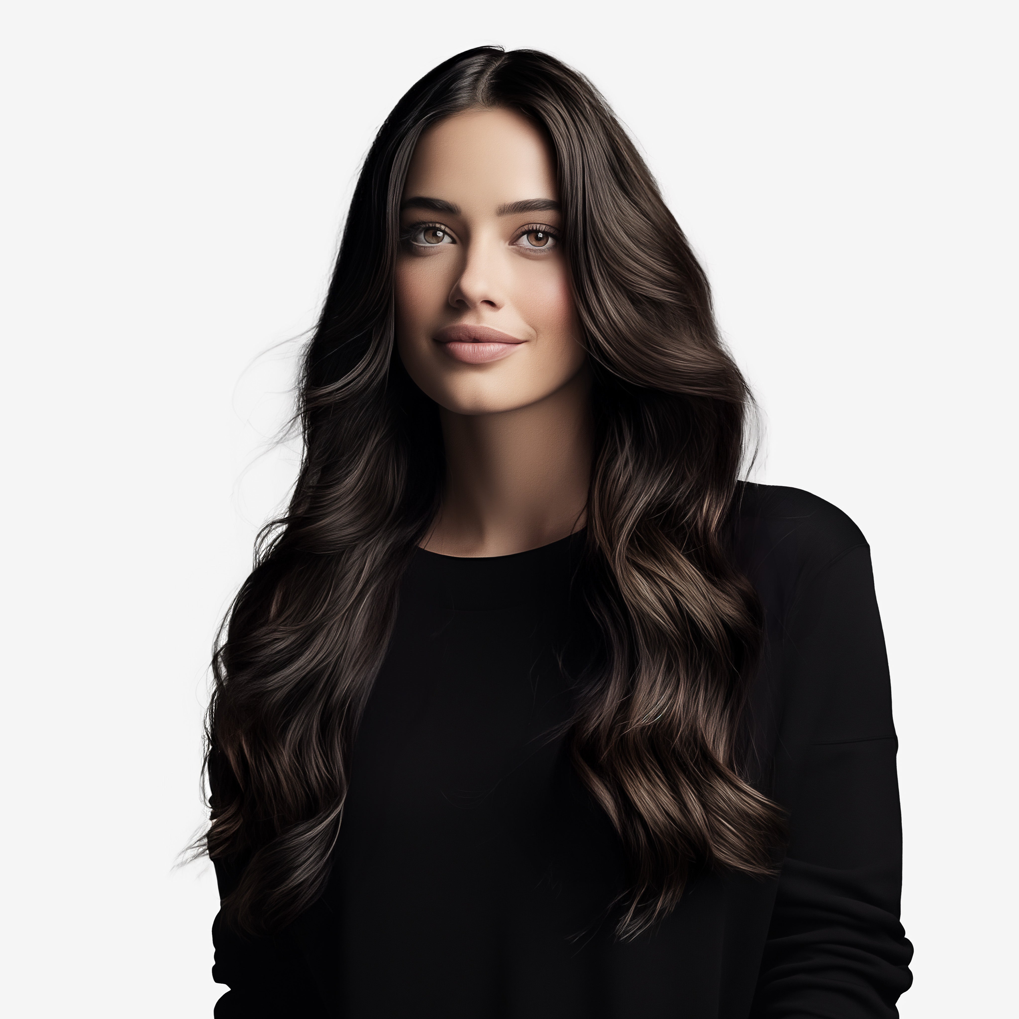 Silk French Top Wig - #1B Darkest Brown