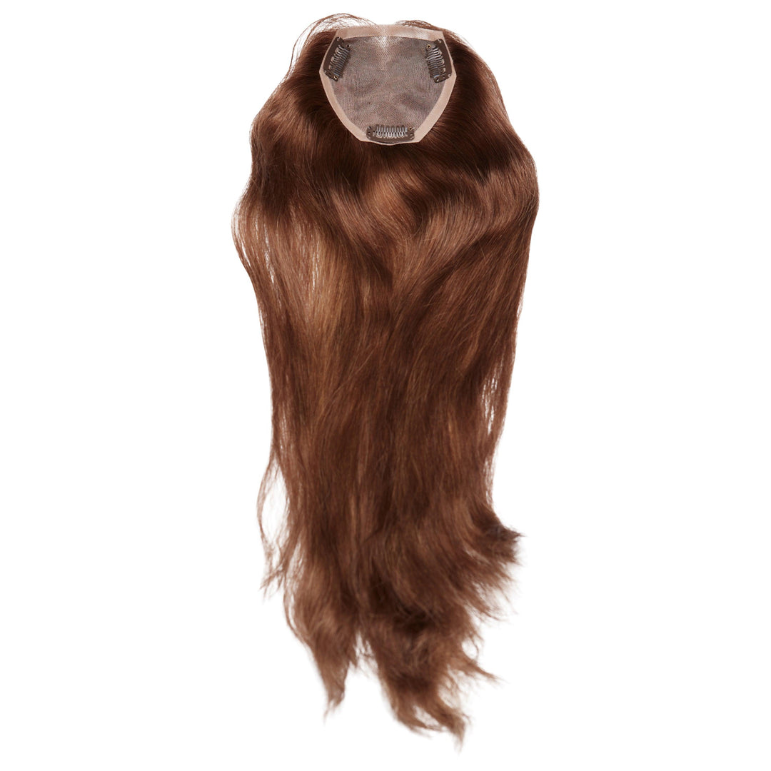 #12-8 DIRTY BLONDE+ASH MINI TOPPER - Fortune Wigs