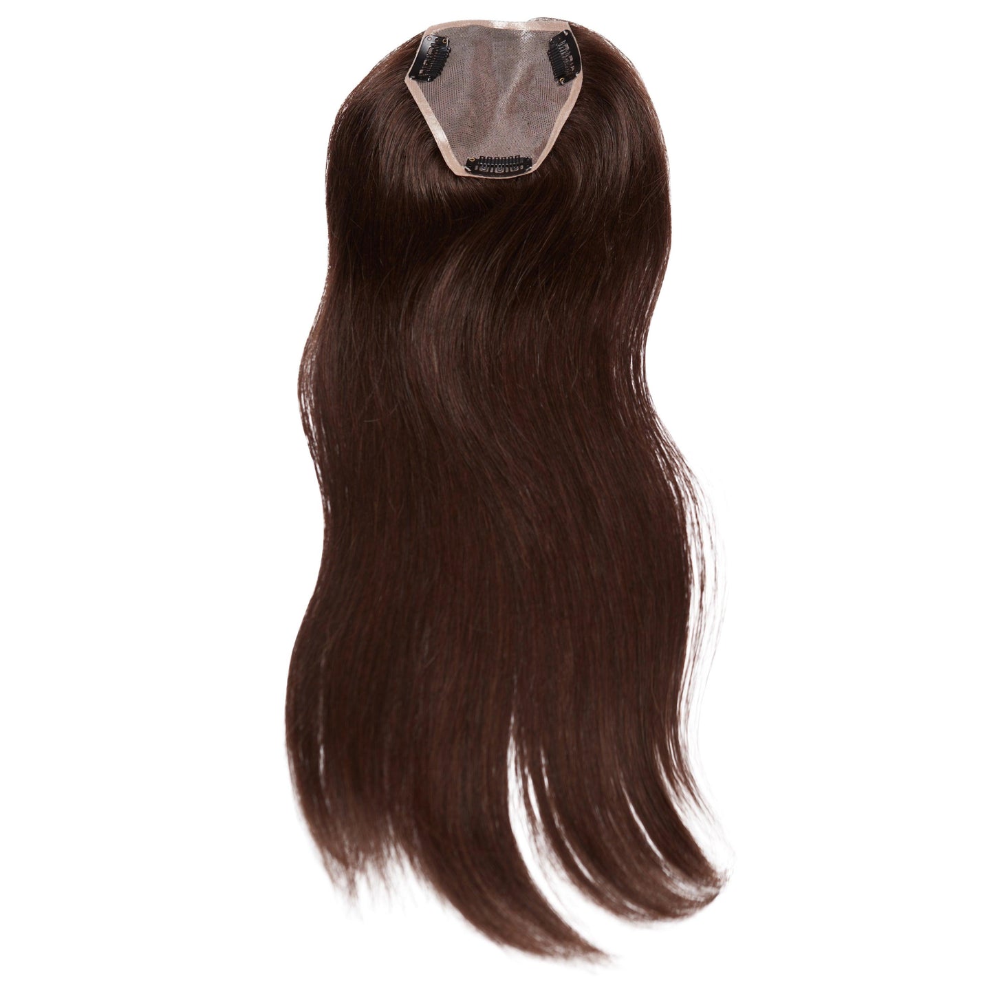 #4 MEDIUM/DARK BROWN MONO TOPPER - Fortune Wigs
