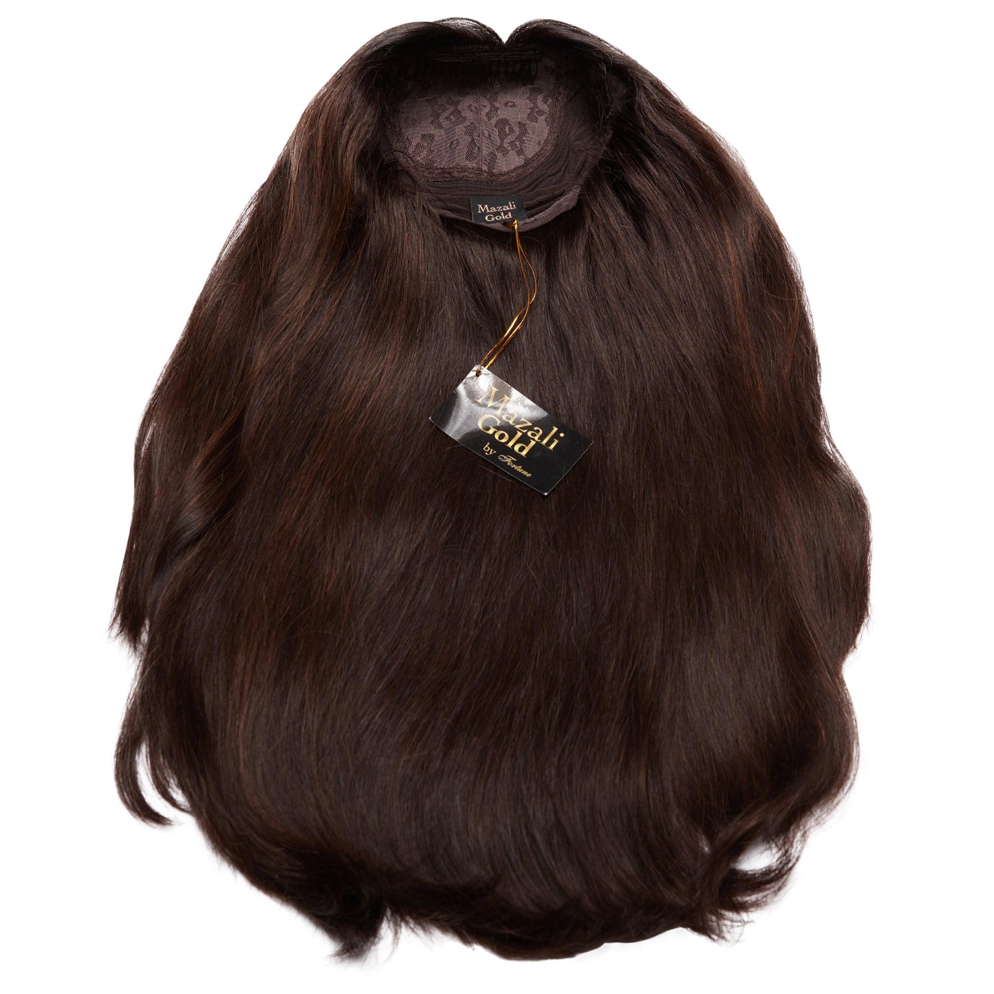 #2-7 DARK BROWN CARAMEL SILK FRENCH TOP WIGS - Fortune Wigs