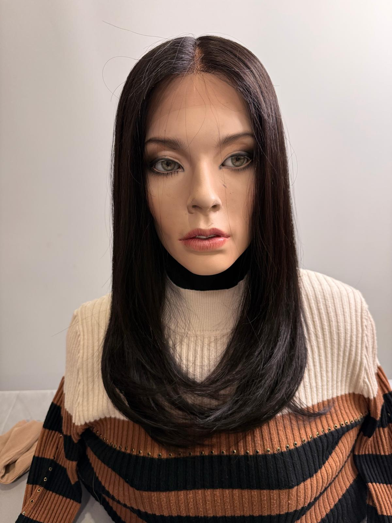 Mazali Lace Front Wig | 14″ #1B — front view, item 59