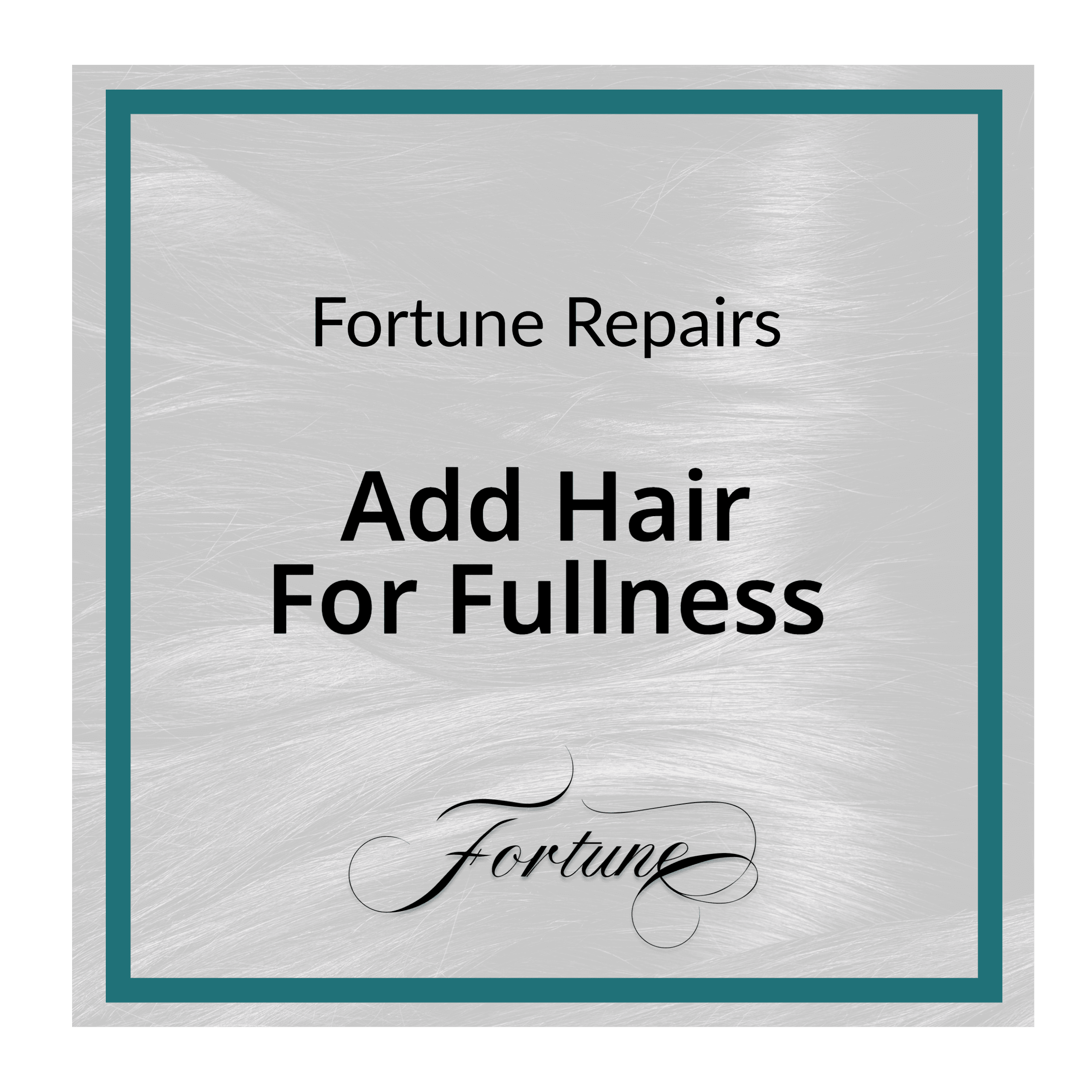 Add Hair For Fullness - Fortune Wigs