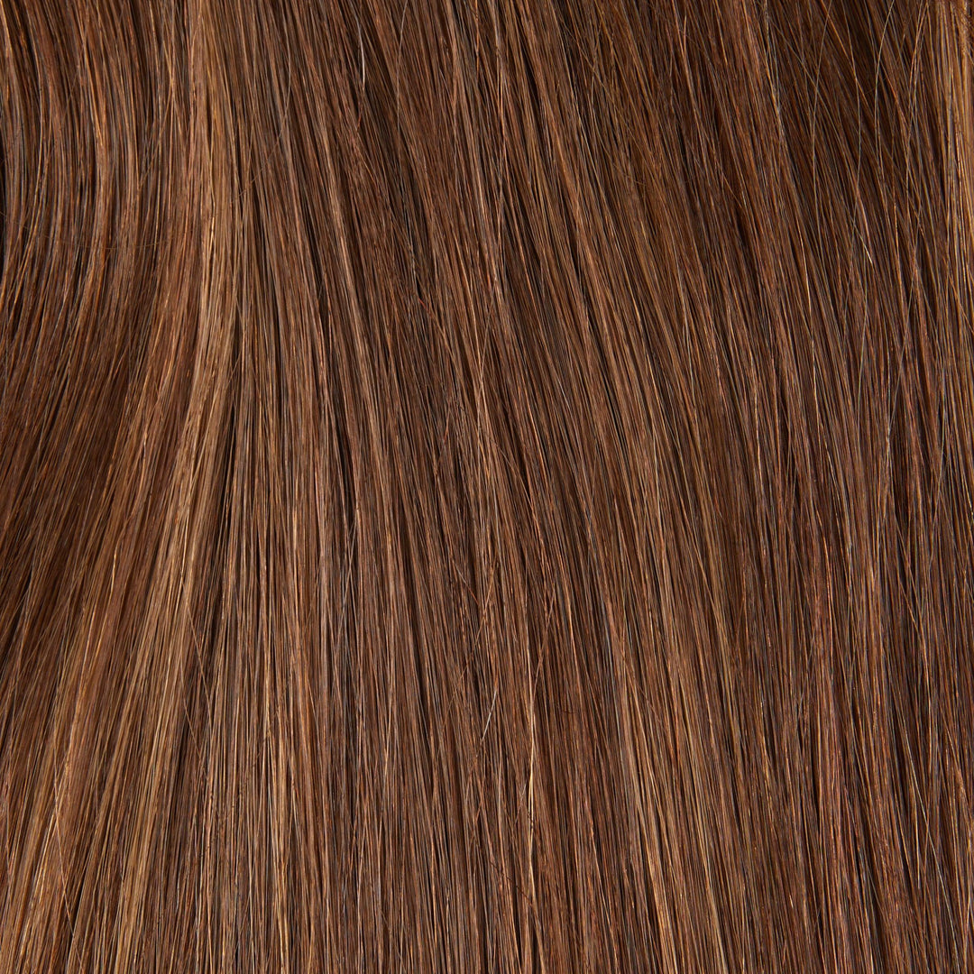 #10-6-8 - Light Brown W- Blond Highlights MINI TOPPER - Fortune Wigs