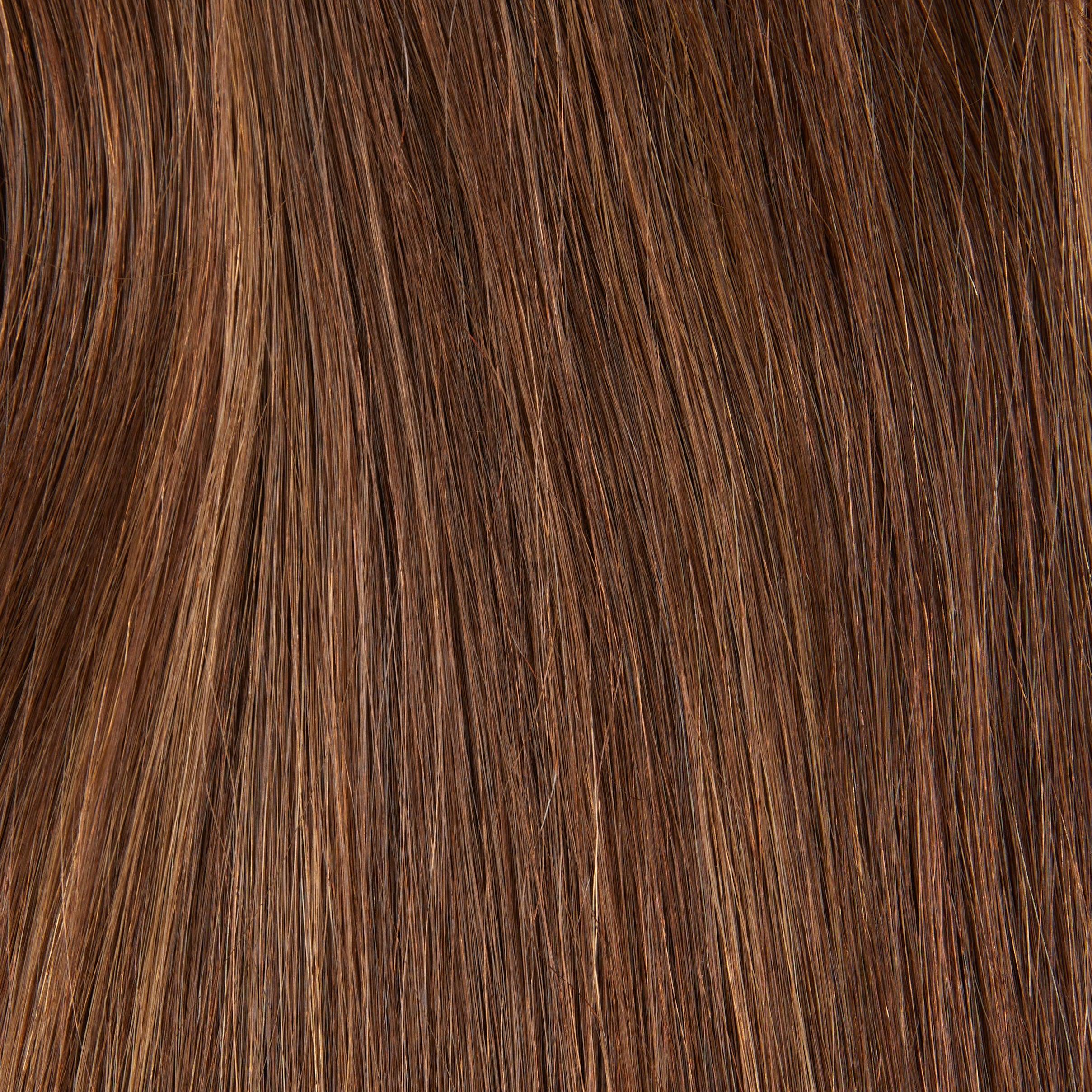 #10-6-8 - Light Brown W- Blond Highlights - Medium Brown BAND FALL WIGS - Fortune Wigs