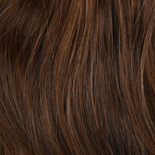 #12-4-6 - Medium Brown W- Blond Highlights CVP - Fortune Wigs