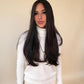 Silk French Top Wig - #1B Darkest Brown