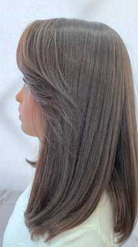 14" Wig With Curtain Bangs