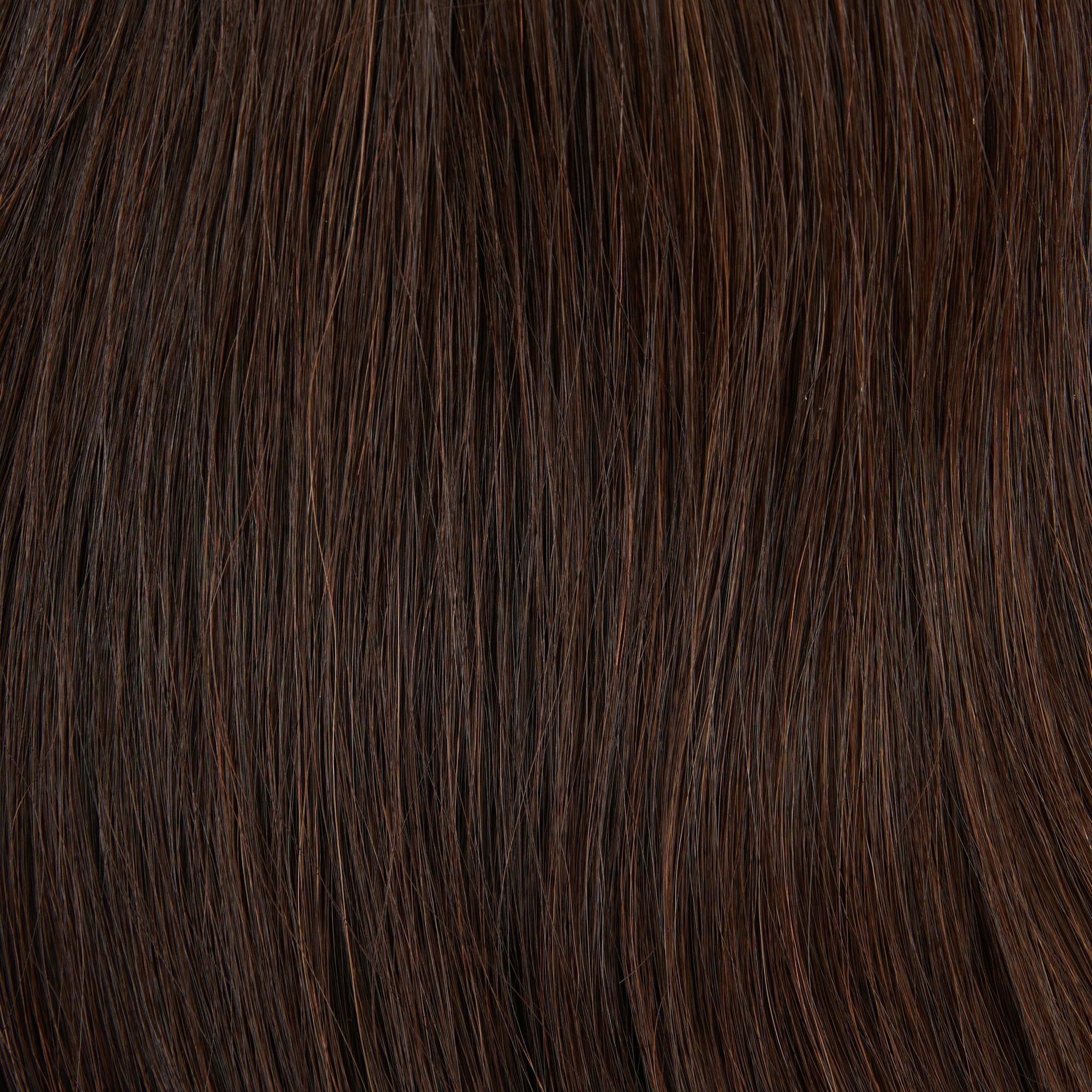 #2-7 - Dark Brown W- Caramel Highlights CVP - Fortune Wigs