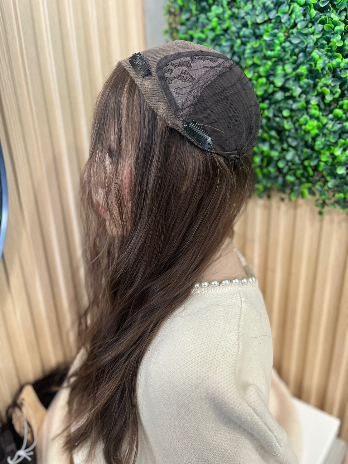 20" Lace Topper Brown