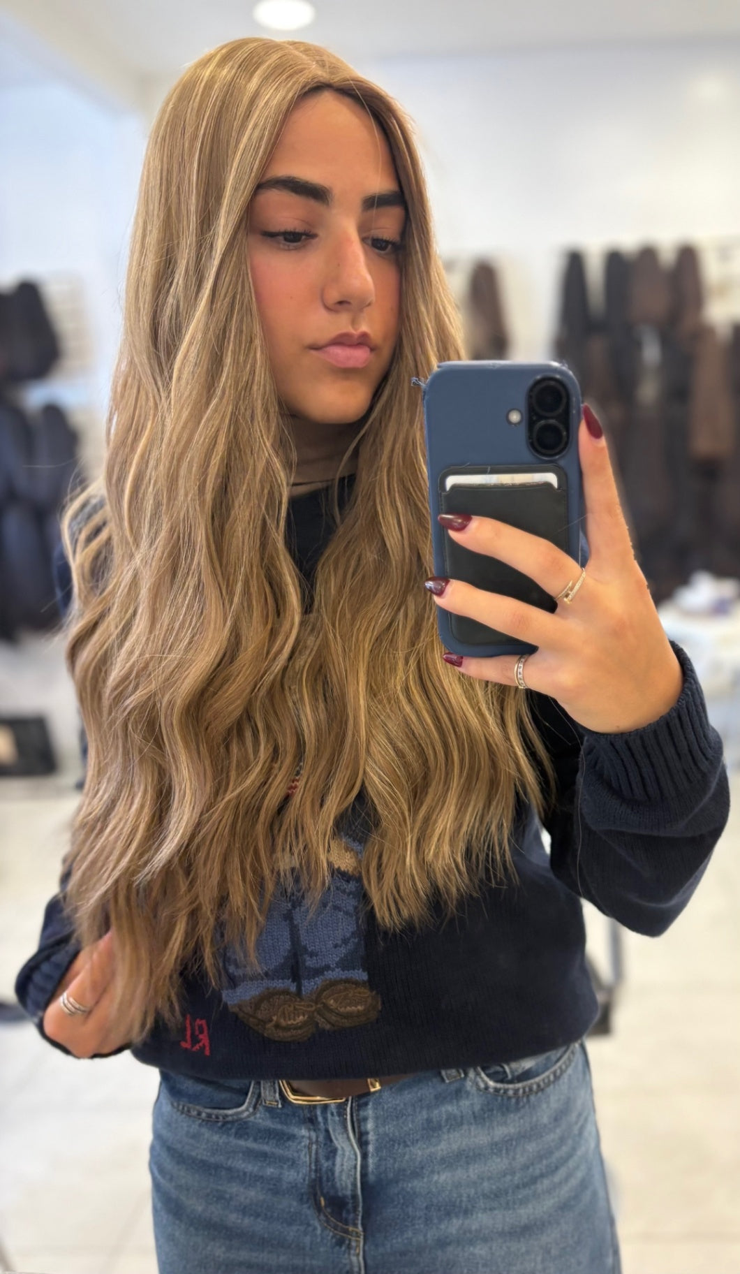 Mazali silk top 26" blonde