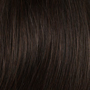Close-up of hair in #2 Dark Brown.