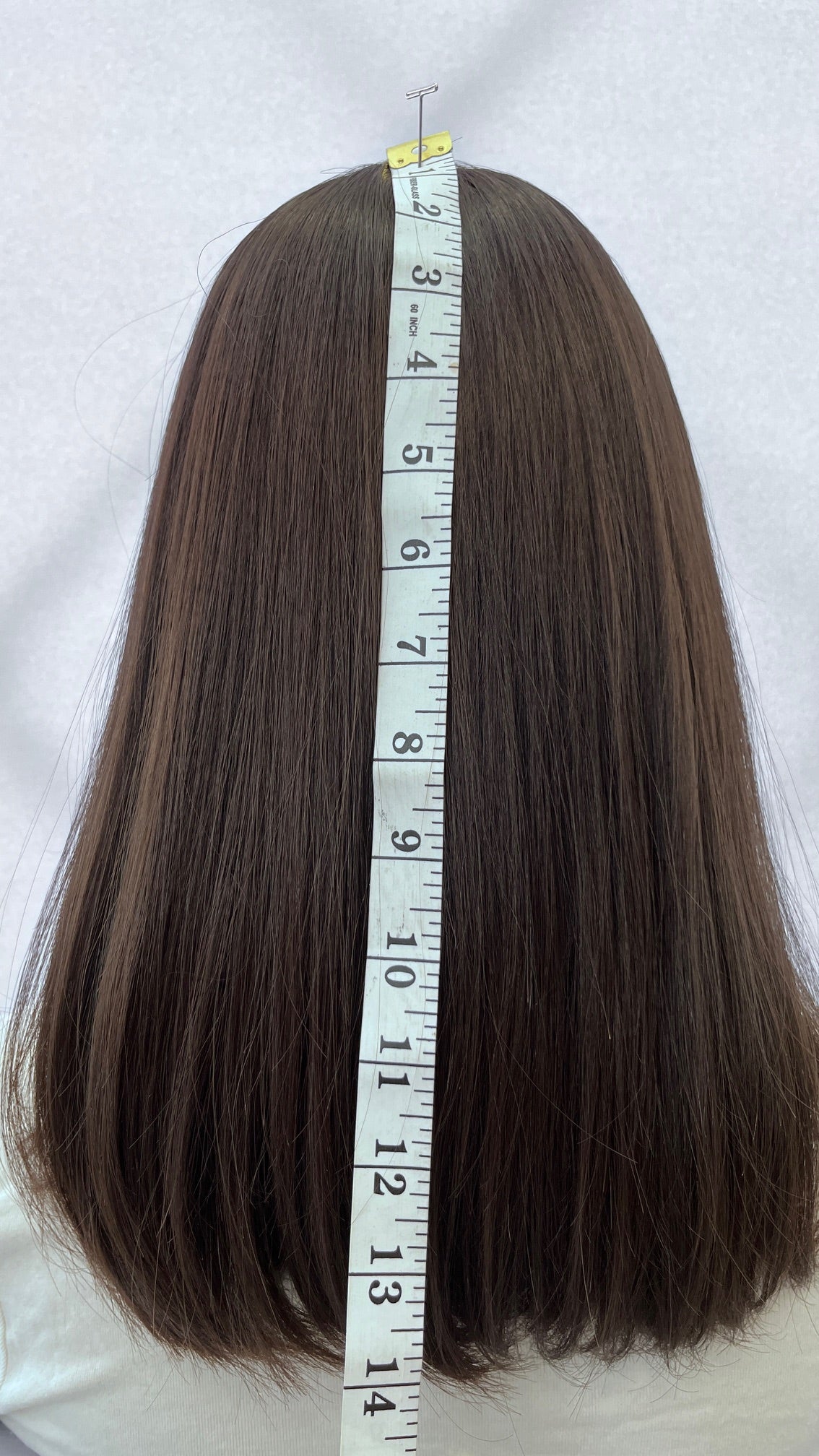 14" Wig With Curtain Bangs