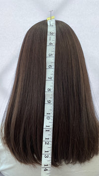 14" Wig With Curtain Bangs