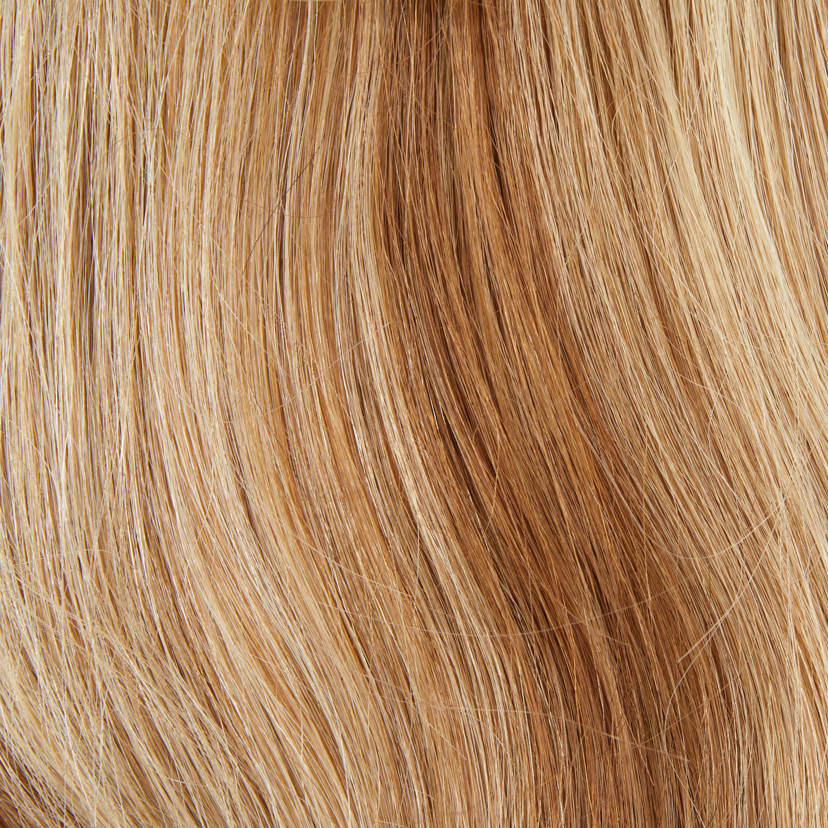 #6-613 Platinum Blond MEDIUM BROWN+BLONDE MINI TOPPER - Fortune Wigs