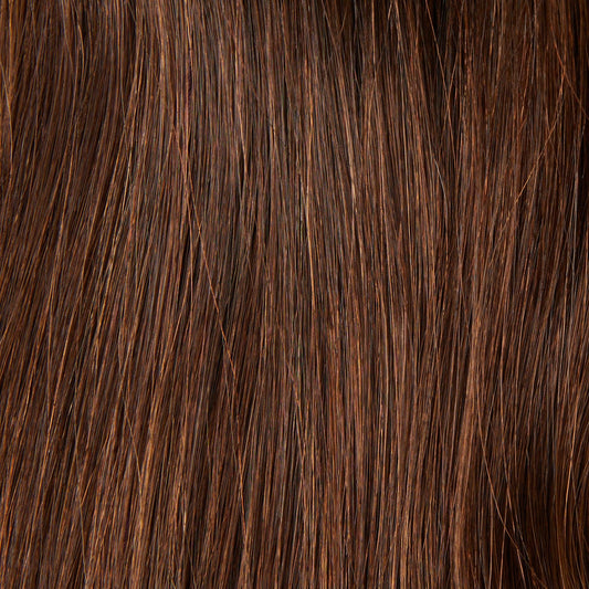 #6-8 MEDIUM BROWN SILK FRENCH TOP WIGS - Fortune Wigs