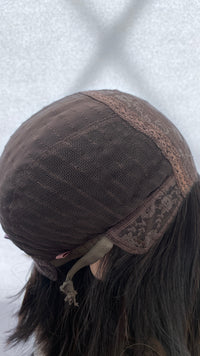 Inside side of the Gali wig cap showing the loose elastic end