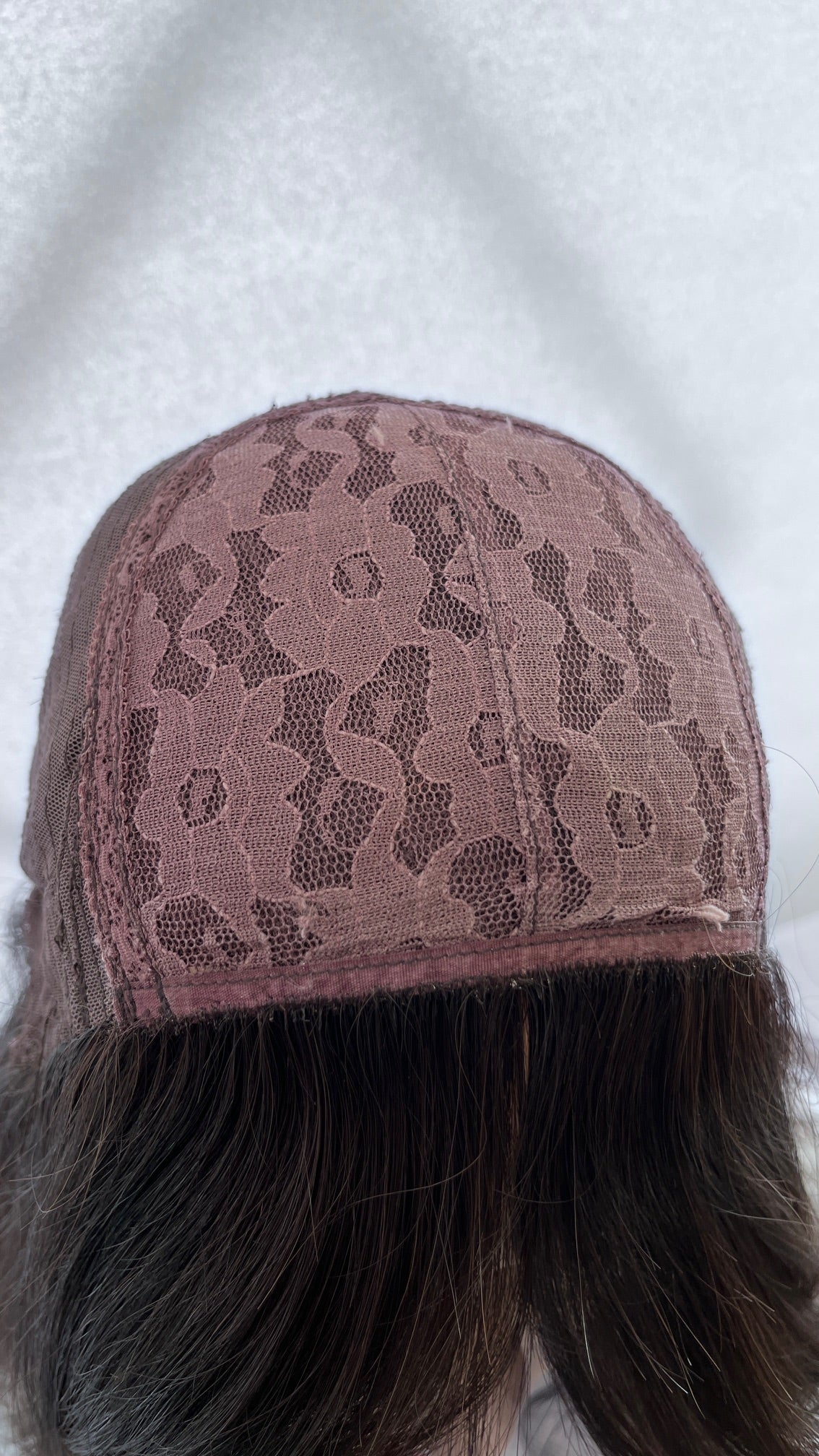 Pre-owned Mazali wig, inside front.