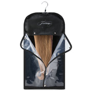 Canvas | Black Wig Travel Bag with Dual-Use Hanger