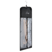 Canvas | Black Wig Travel Bag with Dual-Use Hanger
