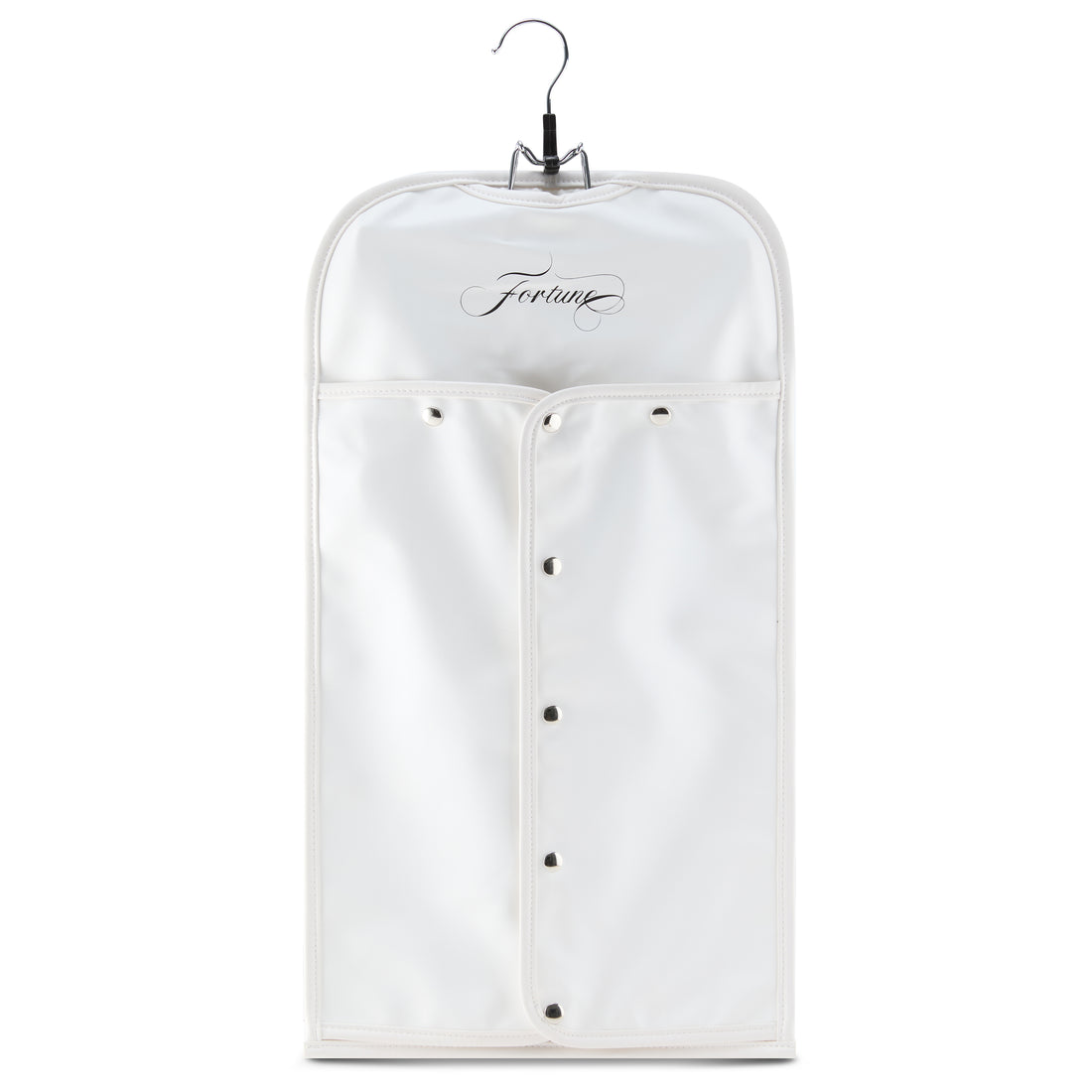 Faux Leather | White Wig Travel Bag with Dual-Use Hanger
