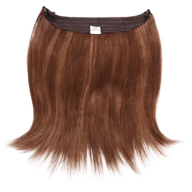 #12-8 DIRTY BLONDE+ASH HALO EXTENSION - Fortune Wigs