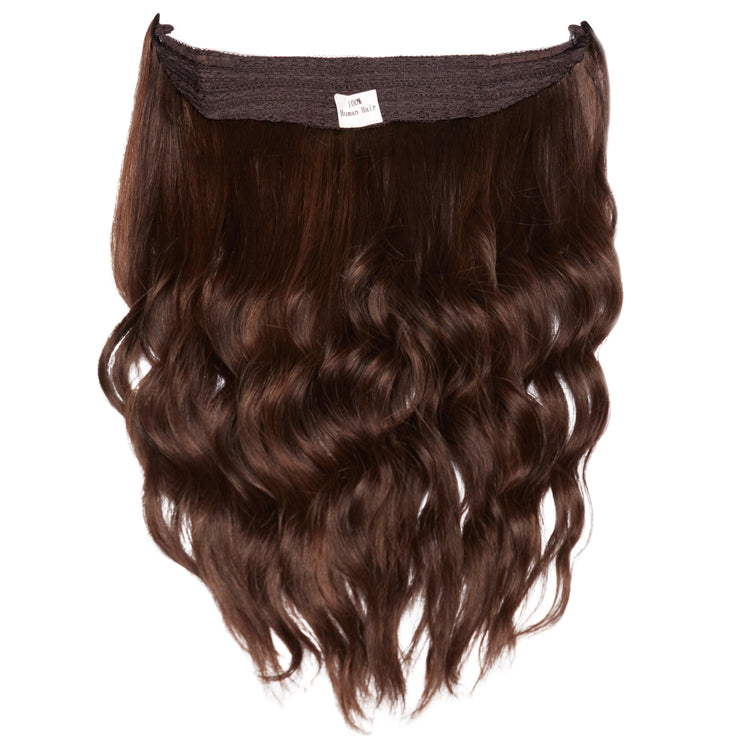 #2-7 DARK BROWN+ CARAMEL HALO EXTENSION - Fortune Wigs