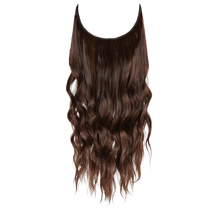 #2-7 DARK BROWN+ CARAMEL HALO EXTENSION - Fortune Wigs