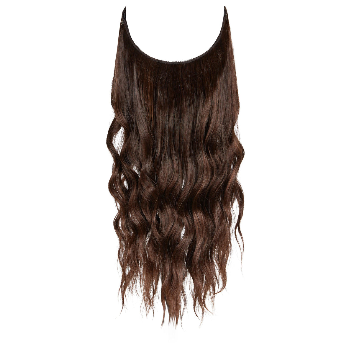 #2-12 DARK BROWN+ BLONDE HALO EXTENSION - Fortune Wigs