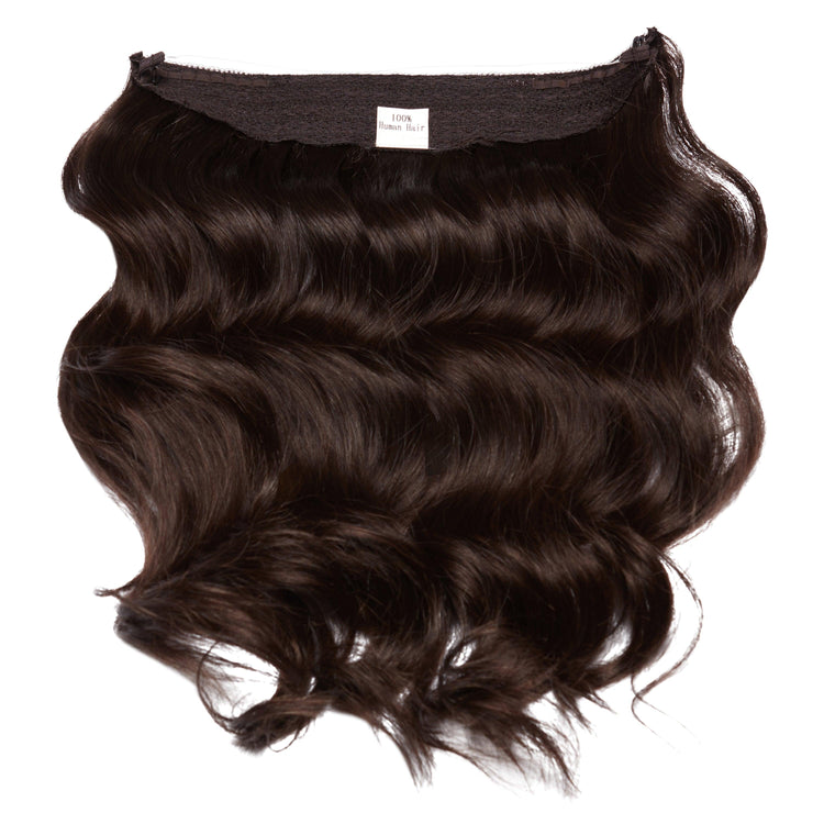 #3 DARK BROWN+REDDISH HALO EXTENSION - Fortune Wigs