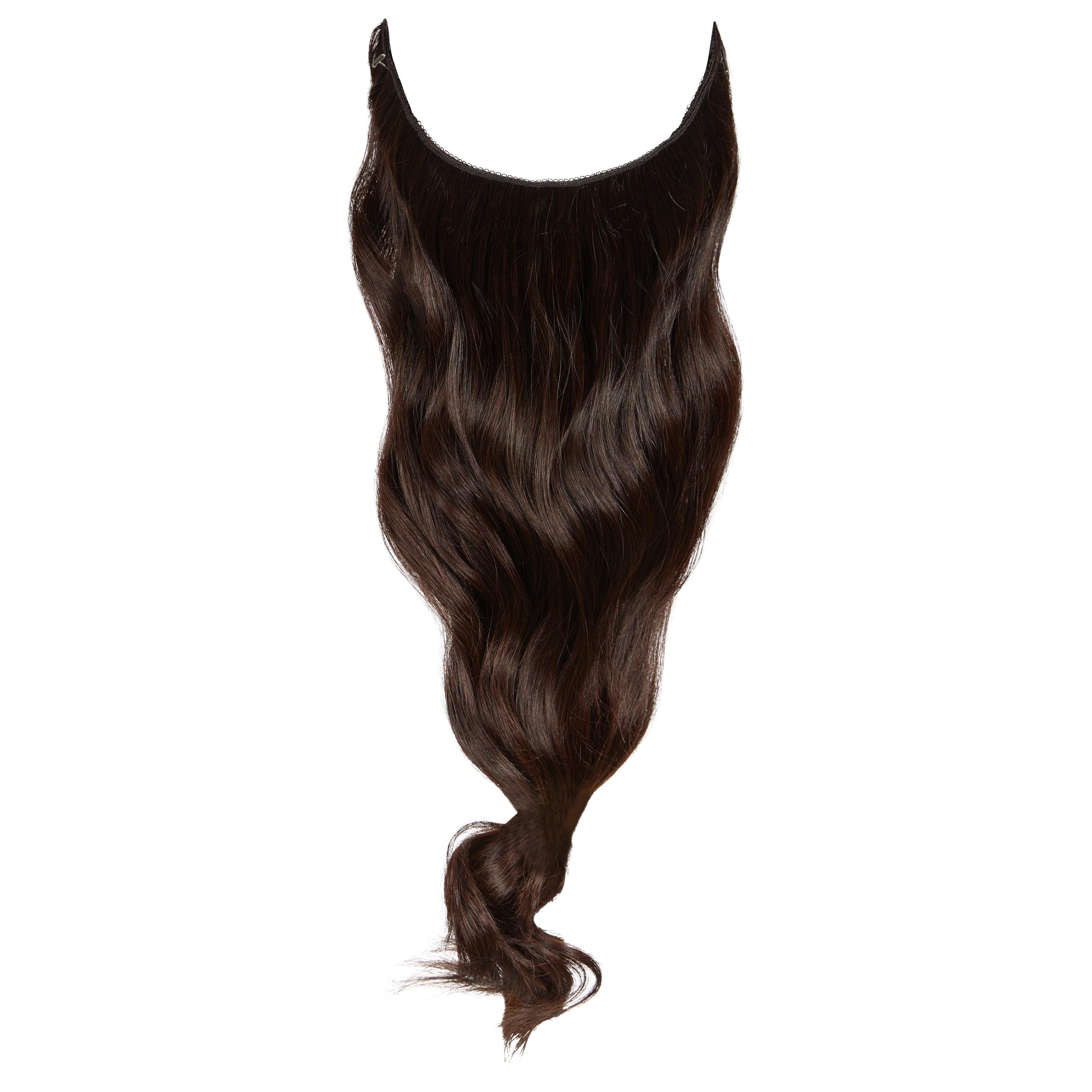 #3 DARK BROWN+REDDISH HALO EXTENSION - Fortune Wigs
