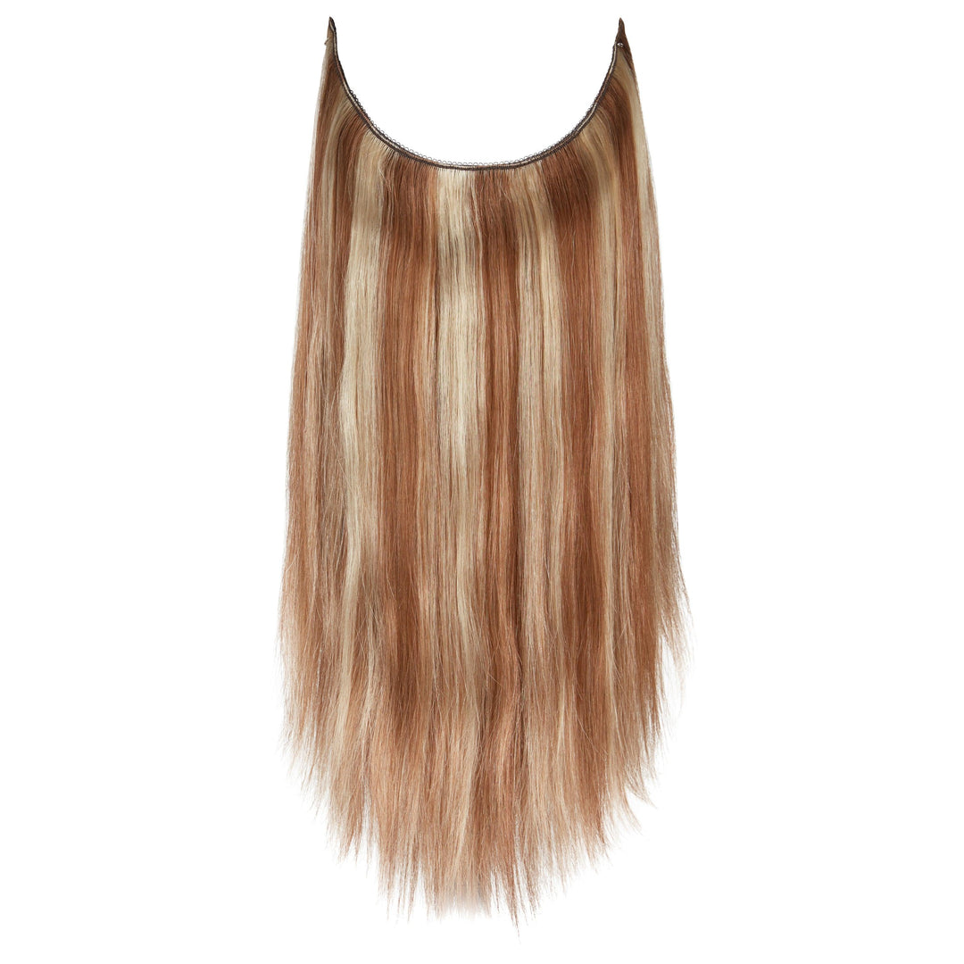 #10-6-8 LIGHT BROWN+BLONDE HALO EXTENSION - Fortune Wigs