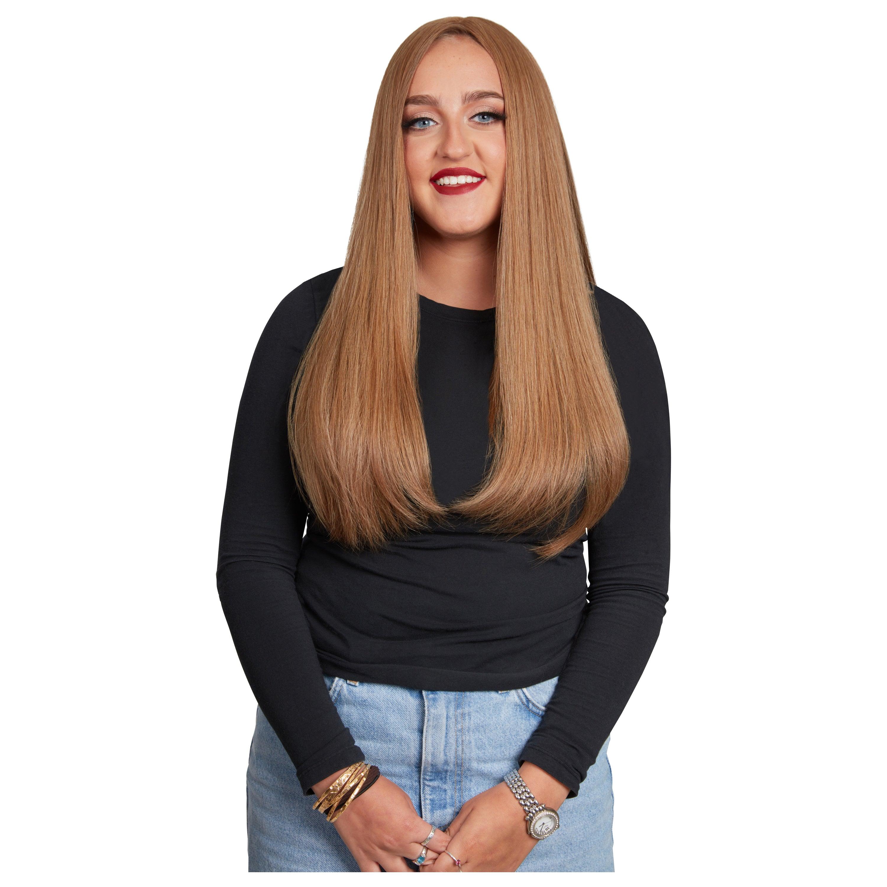 #24-14-12 BLONDEST BLONDE SILK FRENCH TOP WIGS - Fortune Wigs