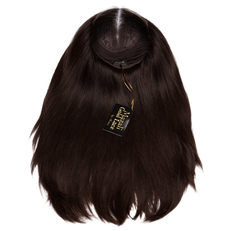 #6-613 Platinum Blond - Medium Brown LACE TOP WIGS - Fortune Wigs