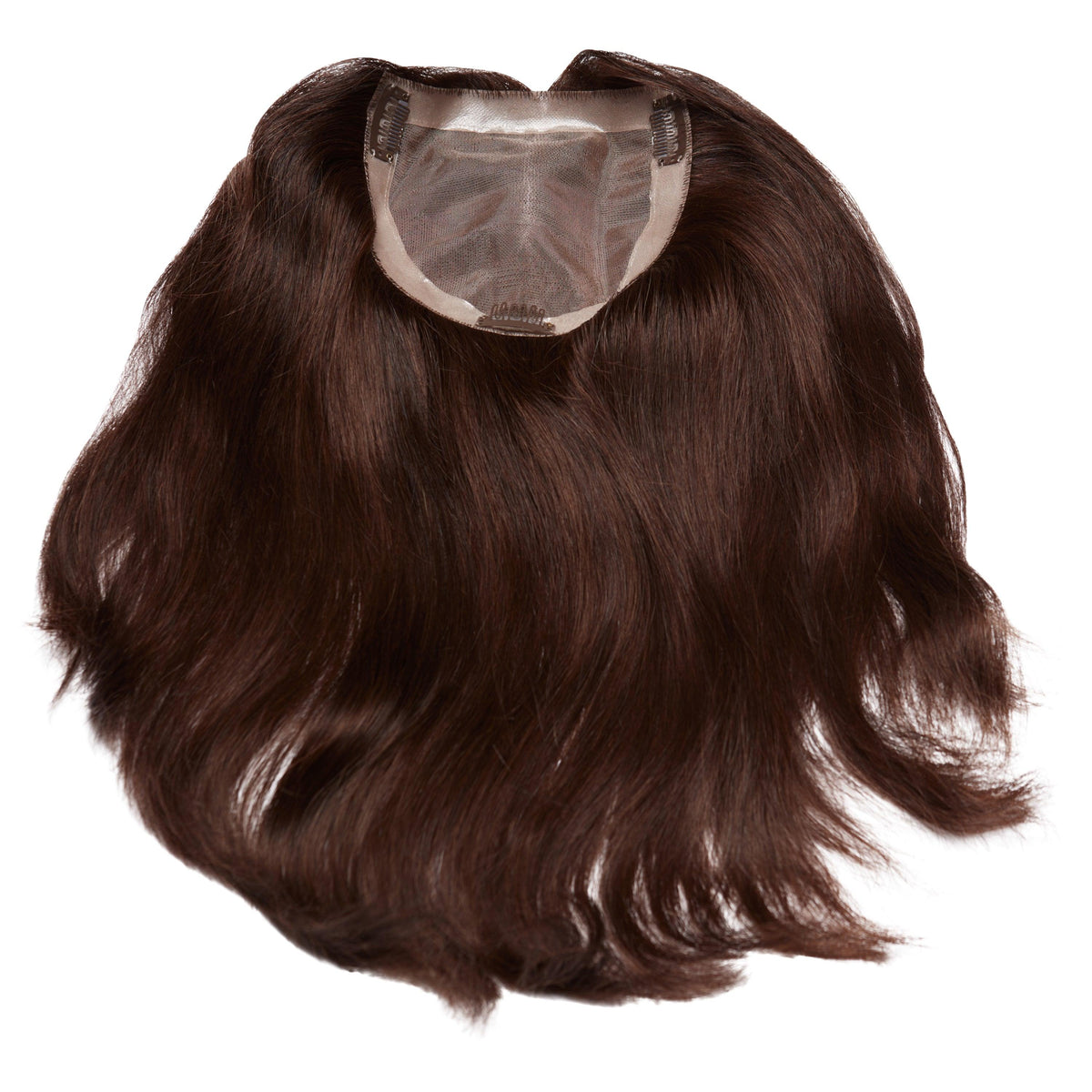 #4-6 DARK/MEDIUM BROWN MONO TOPPER - Fortune Wigs