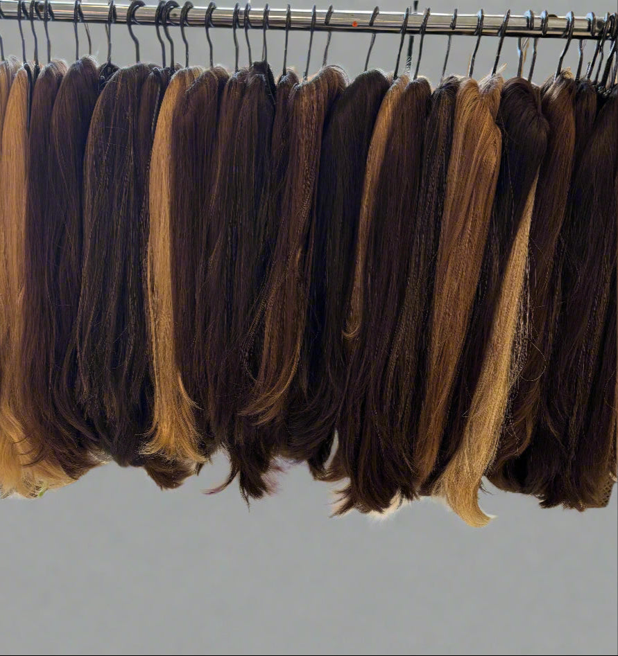 Canvas | Black Halo & Wig Travel Bag with Dual-Use Hanger