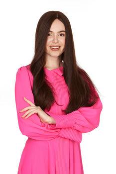 #4-6 DARK/ MEDIUM BROWN SILK FRENCH TOP WIGS - Fortune Wigs