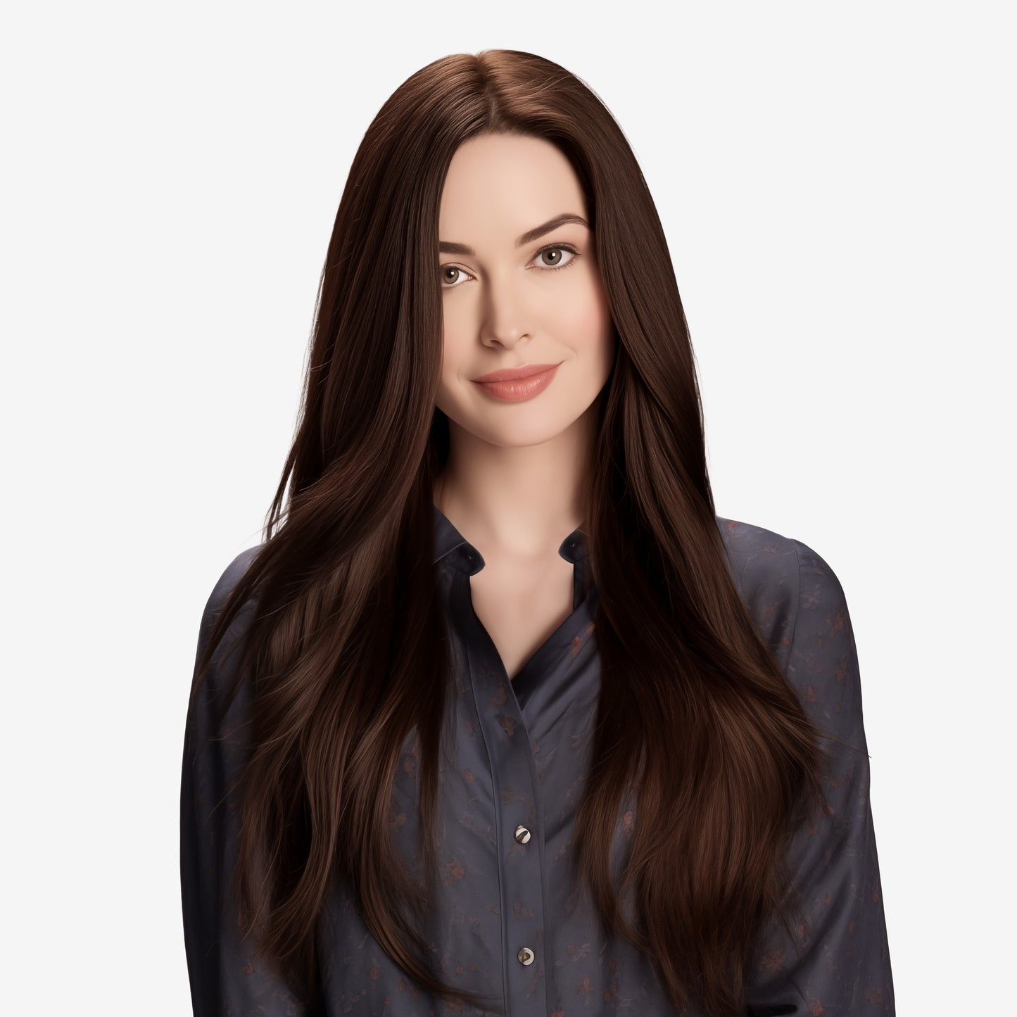 Silk French Top Wig - #4 - Dark-Medium Brown