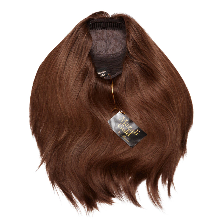 #12-8 DIRTY BLONDE+ASH SILK FRENCH TOP WIGS - Fortune Wigs