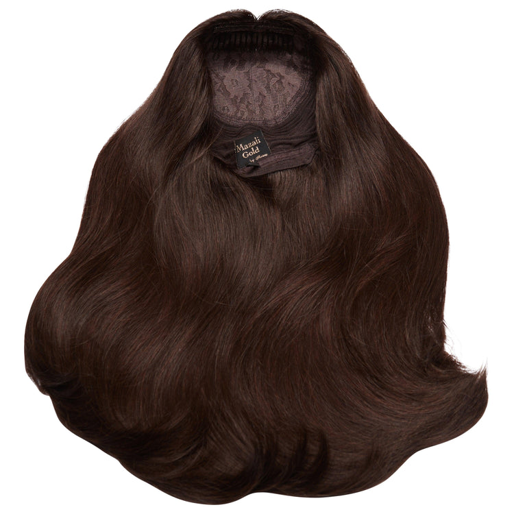 #4 MEDIUM/DARK BROWN SILK FRENCH TOP WIGS - Fortune Wigs