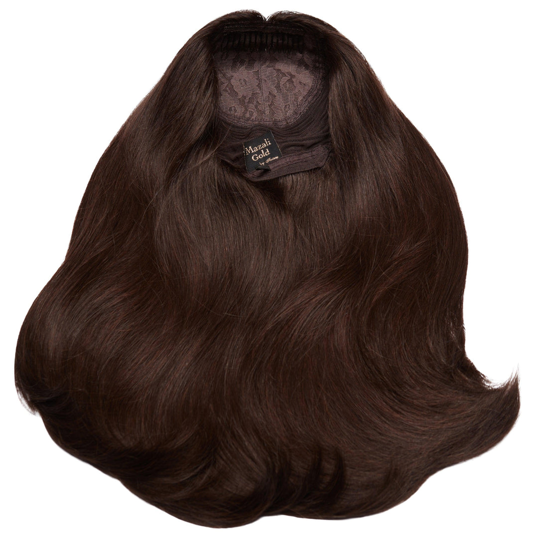#4-6 DARK/ MEDIUM BROWN SILK FRENCH TOP WIGS - Fortune Wigs
