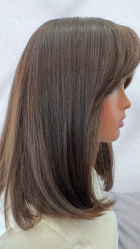 14" Wig With Curtain Bangs