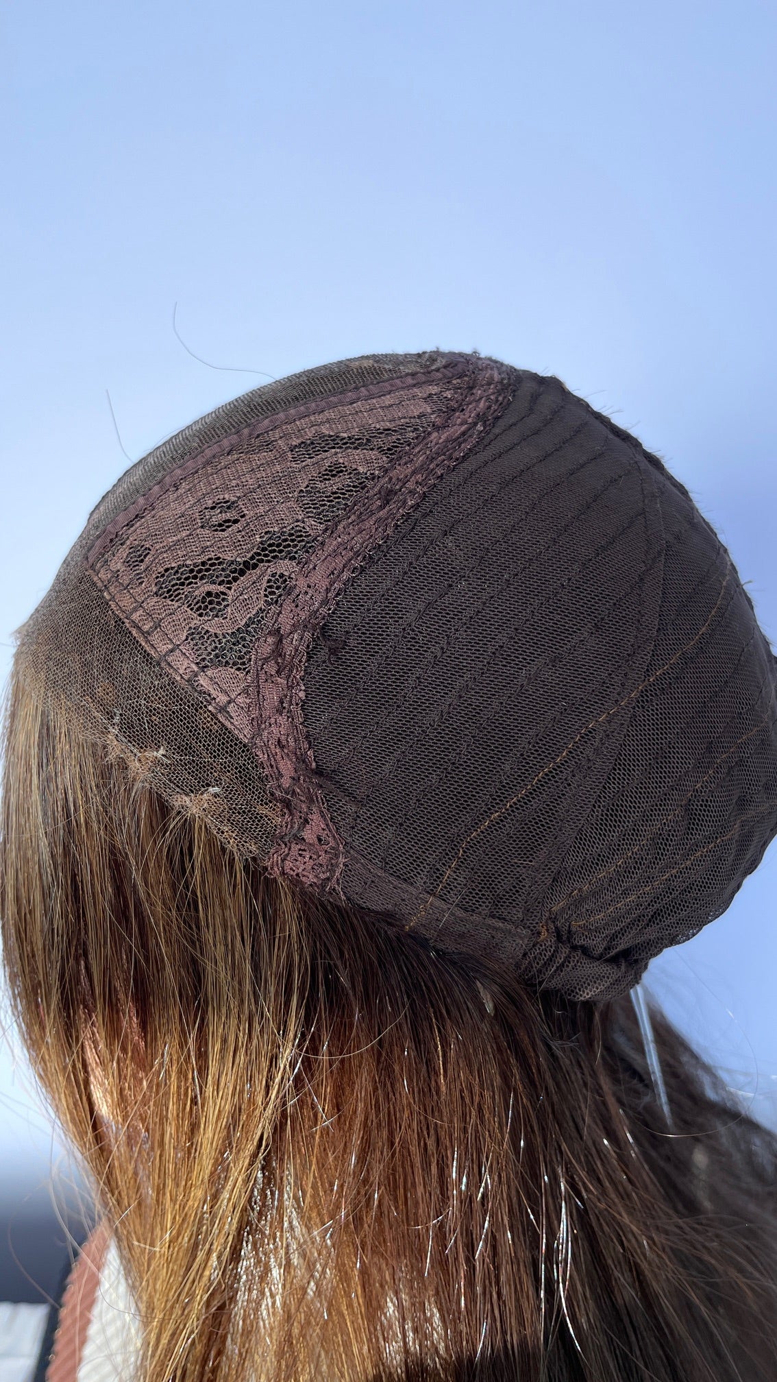 Opposite inside side of the Mazali wig cap