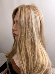 Mazali Silk French Top Wig, 16 inches, #14/613, Large — side view, item 49