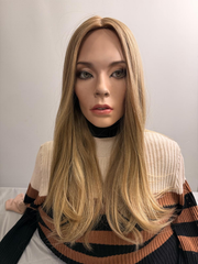 Mazali Silk French Top Wig | 16″ #14/22 — front view, item 58