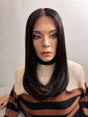 Mazali Lace Front Wig | 14″ #1B — front view, item 59