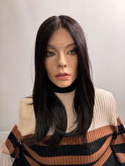 Mazali Lace Front Wig | 14″ #1B — front view, item 62